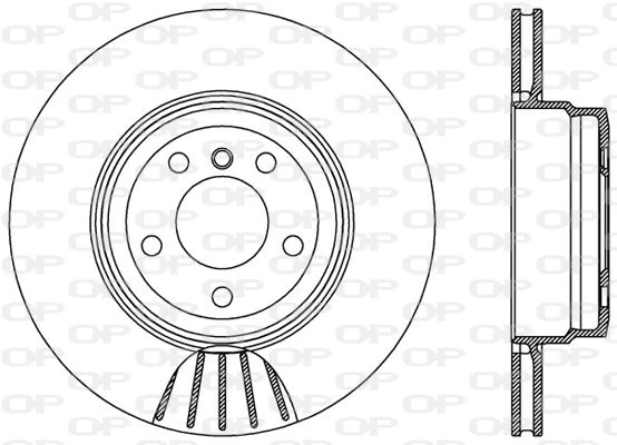 BDR2545.20 OPEN PARTS Тормозной диск (фото 1)