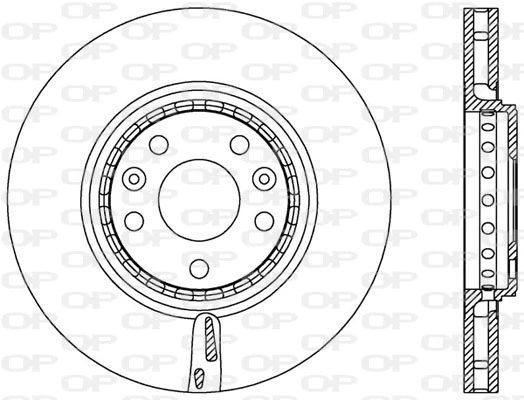 BDR2547.20 OPEN PARTS Тормозной диск (фото 1)