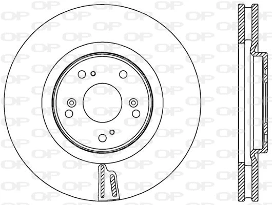 BDR2555.20 OPEN PARTS Тормозной диск (фото 1)