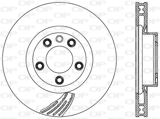 BDR2573.20 OPEN PARTS Тормозной диск (фото 1)