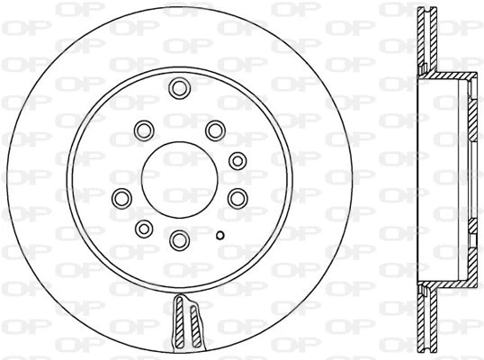 BDR2580.20 OPEN PARTS Тормозной диск (фото 1)