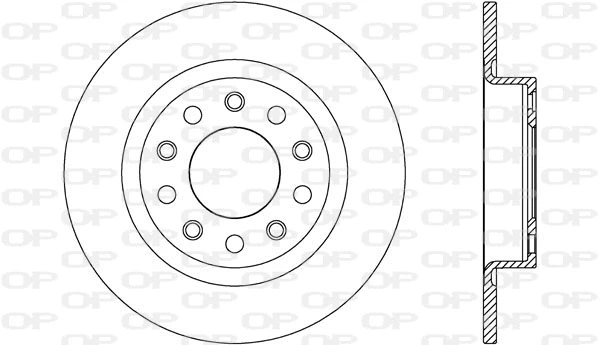 BDR2615.10 OPEN PARTS Тормозной диск (фото 1)