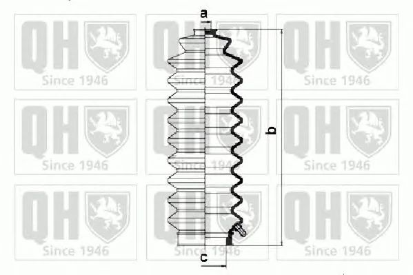 QG1208 QUINTON HAZELL Пыльник рулевой рейки (тяги) (фото 1)