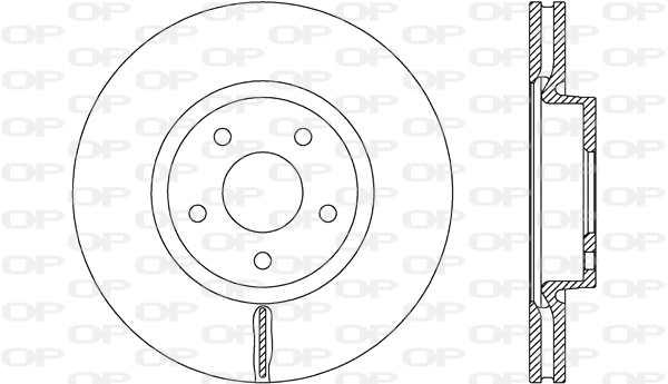 BDR2687.20 OPEN PARTS Тормозной диск (фото 1)