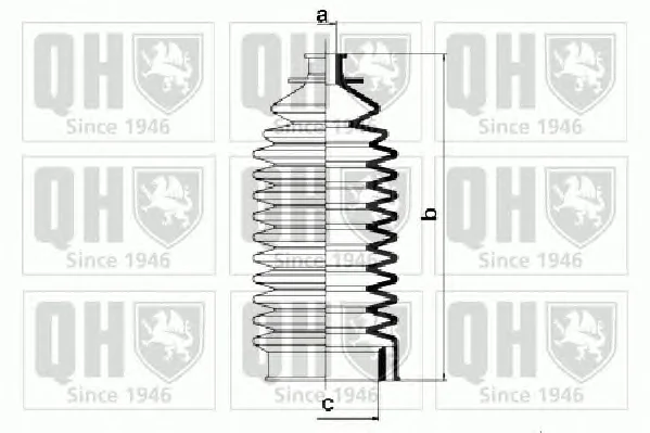 QG1213 QUINTON HAZELL Пыльник рулевой рейки (тяги) (фото 2)