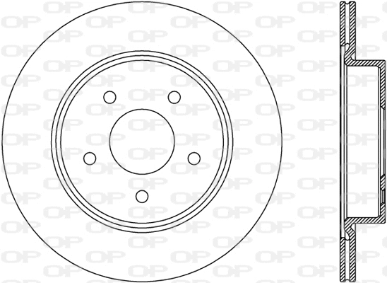 BDR2796.20 OPEN PARTS Тормозной диск (фото 1)