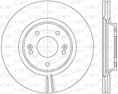 BDR2811.20 OPEN PARTS Тормозной диск (фото 1)