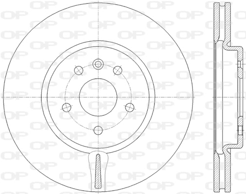 BDR2814.20 OPEN PARTS Тормозной диск (фото 1)