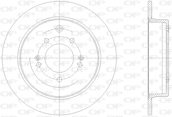 BDR2832.10 OPEN PARTS Тормозной диск (фото 1)