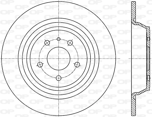 BDR2842.10 OPEN PARTS Тормозной диск (фото 1)