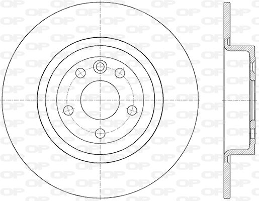 BDR2844.10 OPEN PARTS Тормозной диск (фото 1)