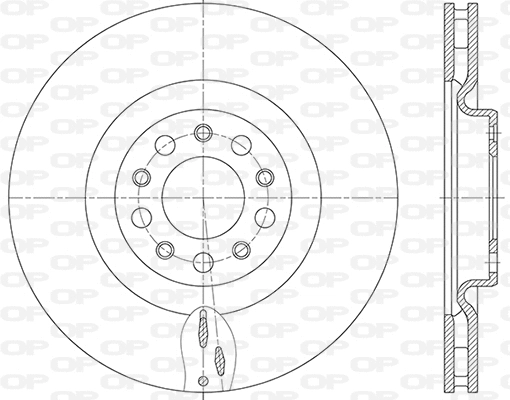 BDR2852.20 OPEN PARTS Тормозной диск (фото 1)