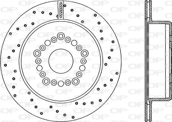 BDRS1568.25 OPEN PARTS Тормозной диск (фото 1)