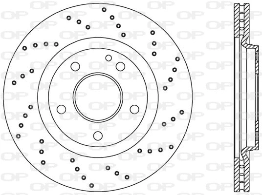 BDRS2054.25 OPEN PARTS Тормозной диск (фото 1)