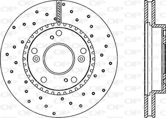 BDRS2274.25 OPEN PARTS Тормозной диск (фото 1)