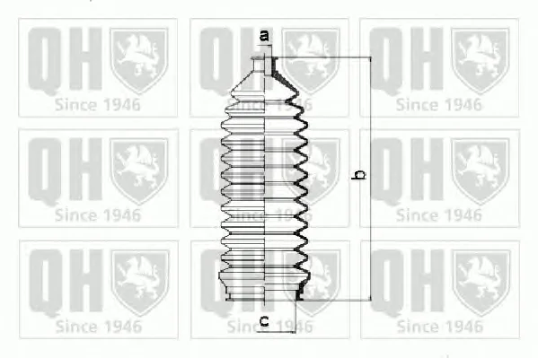 QG1250 QUINTON HAZELL Пыльник рулевой рейки (тяги) (фото 1)
