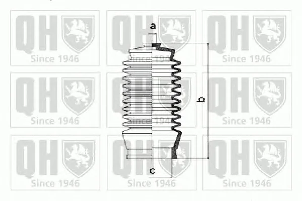 QG1255 QUINTON HAZELL Пыльник рулевой рейки (тяги) (фото 1)