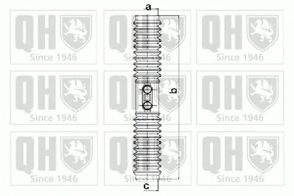 QG1257 QUINTON HAZELL Пыльник рулевой рейки (тяги) (фото 1)