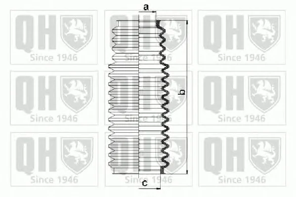 QG1298 QUINTON HAZELL Пыльник рулевой рейки (тяги) (фото 1)