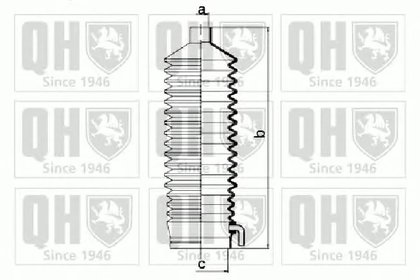 QG1317 QUINTON HAZELL Пыльник рулевой рейки (тяги) (фото 1)