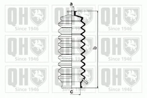 QG1326 QUINTON HAZELL Пыльник рулевой рейки (тяги) (фото 1)