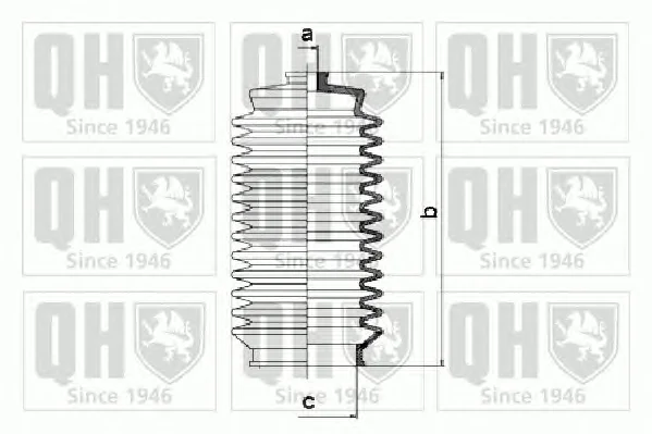 QG1330 QUINTON HAZELL Пыльник рулевой рейки (тяги) (фото 1)