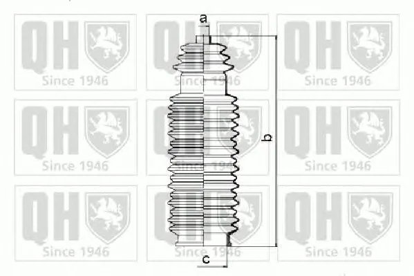 QG1369 QUINTON HAZELL Пыльник рулевой рейки (тяги) (фото 1)