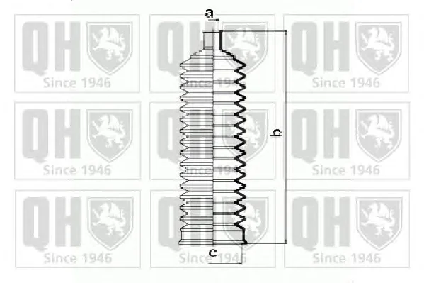 QG1378 QUINTON HAZELL Пыльник рулевой рейки (тяги) (фото 1)