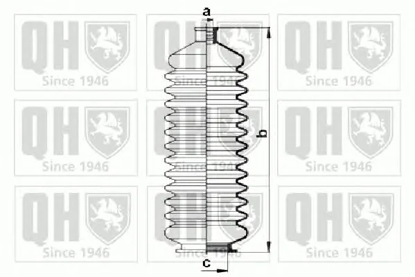 QG1397 QUINTON HAZELL Пыльник рулевой рейки (тяги) (фото 1)