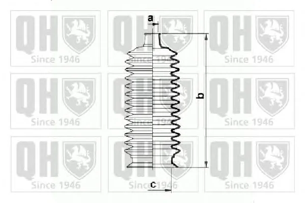 QG1404 QUINTON HAZELL Пыльник рулевой рейки (тяги) (фото 1)
