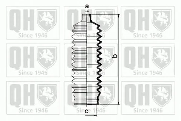 QG1424 QUINTON HAZELL Пыльник рулевой рейки (тяги) (фото 1)
