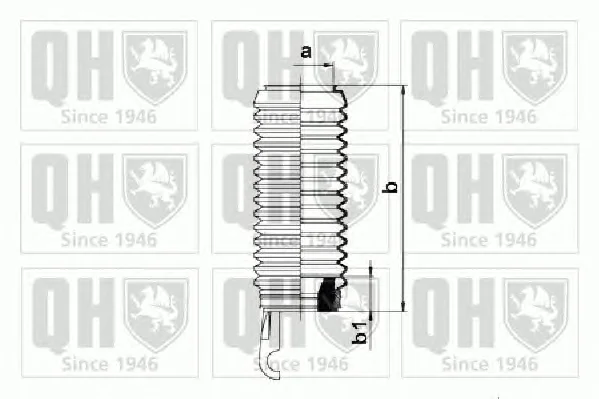 QG1436 QUINTON HAZELL Пыльник рулевой рейки (тяги) (фото 1)