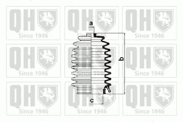 QG1445 QUINTON HAZELL Пыльник рулевой рейки (тяги) (фото 1)