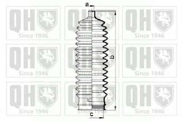 QG1446 QUINTON HAZELL Пыльник рулевой рейки (тяги) (фото 1)
