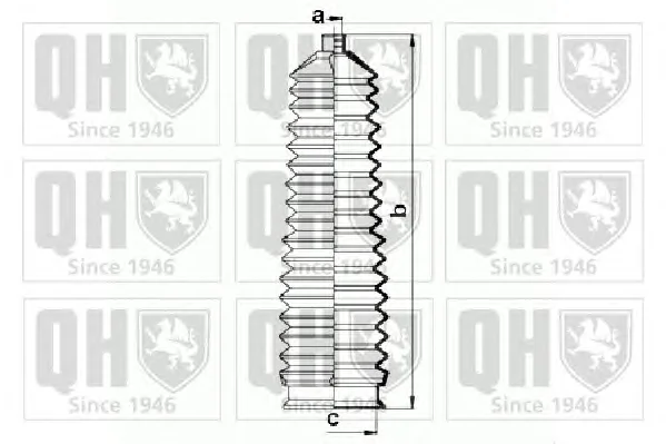 QG1470 QUINTON HAZELL Пыльник рулевой рейки (тяги) (фото 1)