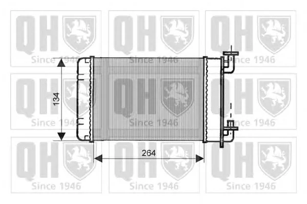 QHR2043 QUINTON HAZELL Радиатор отопителя салона (фото 1)