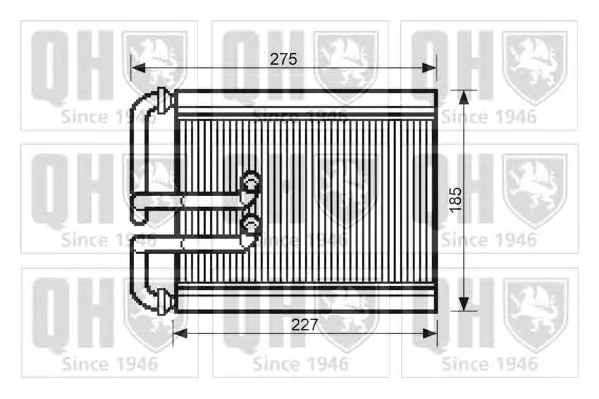 QHR2096 QUINTON HAZELL Радиатор отопителя салона (фото 1)