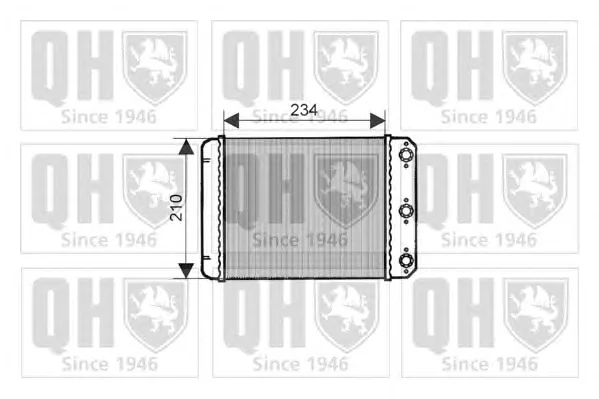 QHR2150 QUINTON HAZELL Радиатор отопителя салона (фото 1)