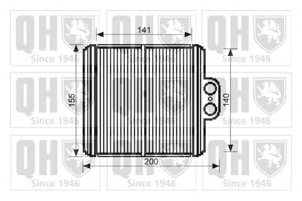QHR2231 QUINTON HAZELL Радиатор отопителя салона (фото 1)