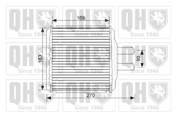 QHR2239 QUINTON HAZELL Радиатор отопителя салона (фото 1)