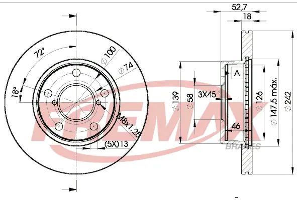 BD-0032 FREMAX Тормозной диск (фото 2)