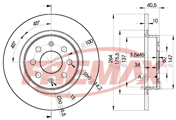 BD-0592 FREMAX Тормозной диск (фото 2)