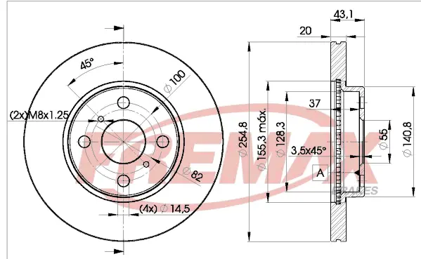 BD-2040 FREMAX Тормозной диск (фото 2)