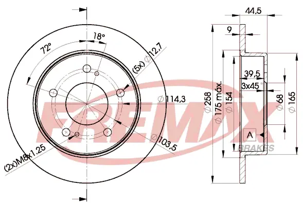 BD-2045 FREMAX Тормозной диск (фото 2)