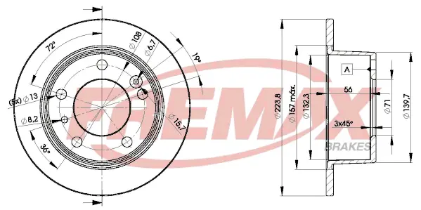 BD-2062 FREMAX Тормозной диск (фото 2)