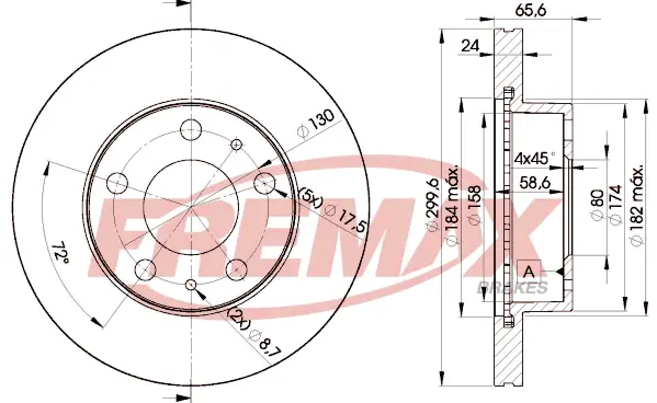 BD-4682 FREMAX Тормозной диск (фото 2)