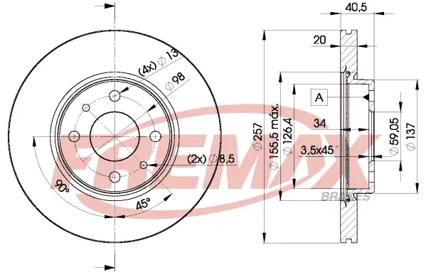 BD-5056 FREMAX Тормозной диск (фото 2)