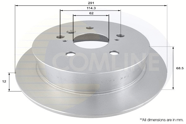 ADC01102 COMLINE Тормозной диск (фото 1)