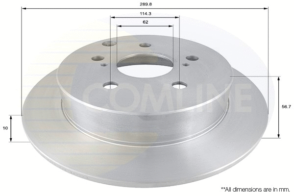 ADC01135 COMLINE Тормозной диск (фото 1)