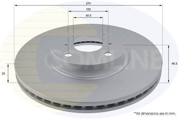 ADC01142V COMLINE Тормозной диск (фото 1)